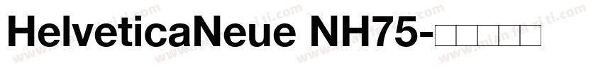 HelveticaNeue NH75字体转换